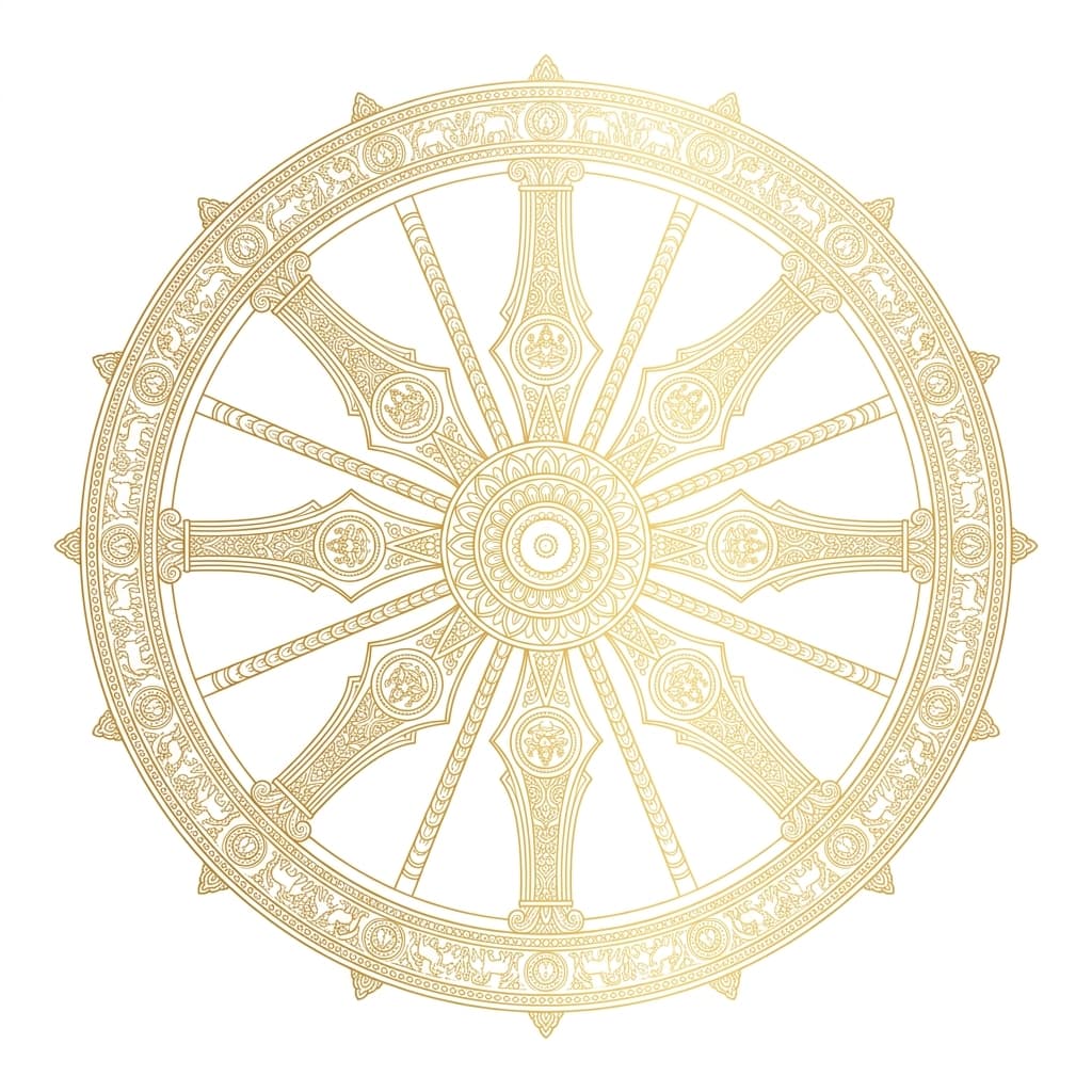 Konark Chakra Outline